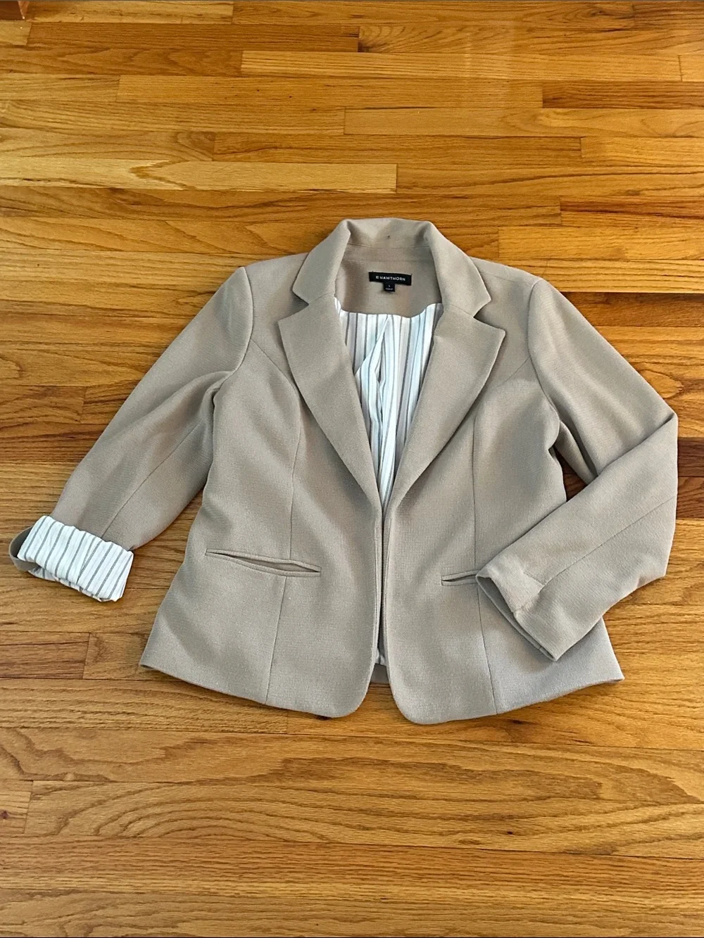 🌺 41 Hawthorn Natalie Knit Blazer with Shoulder Pads Sz L